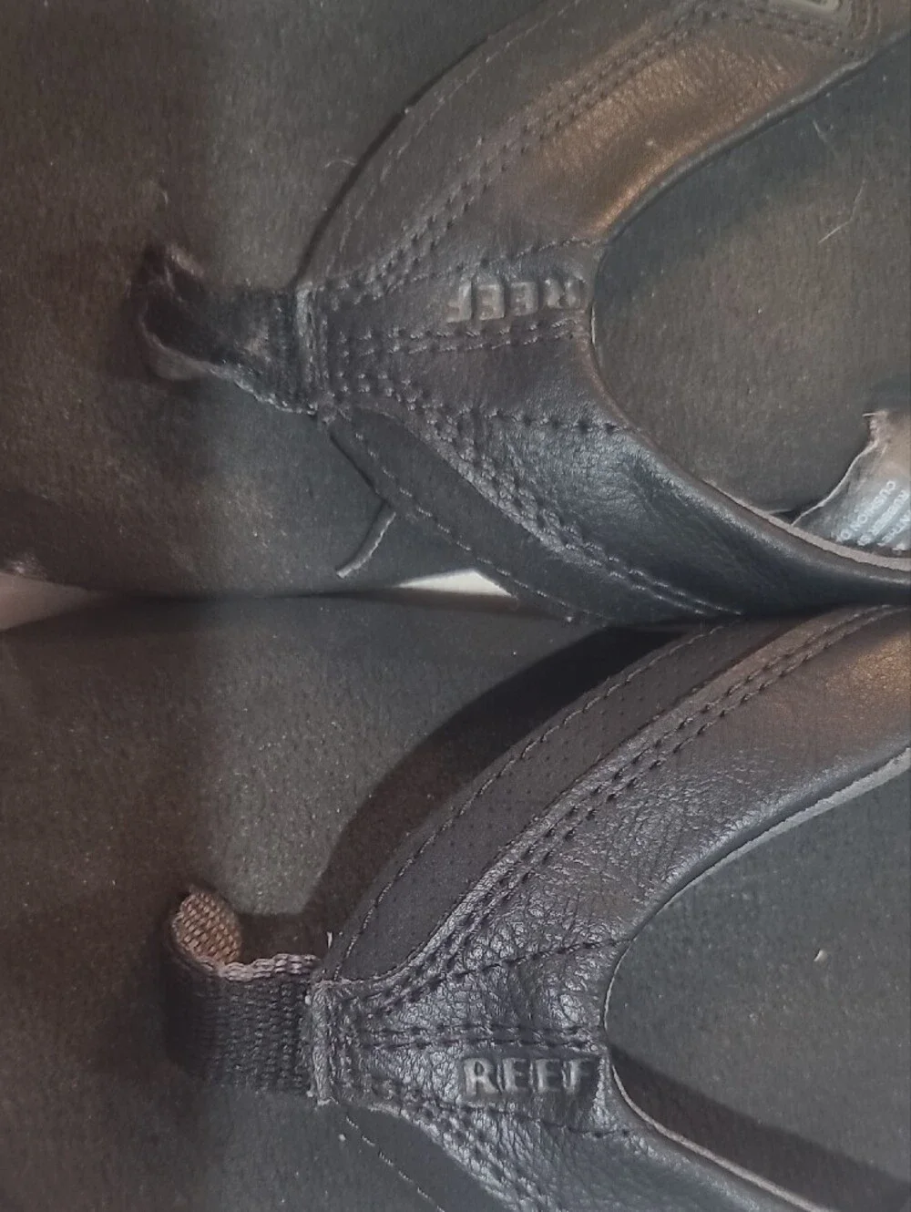 Reef Black Men's Foam Flip Flop Sandals